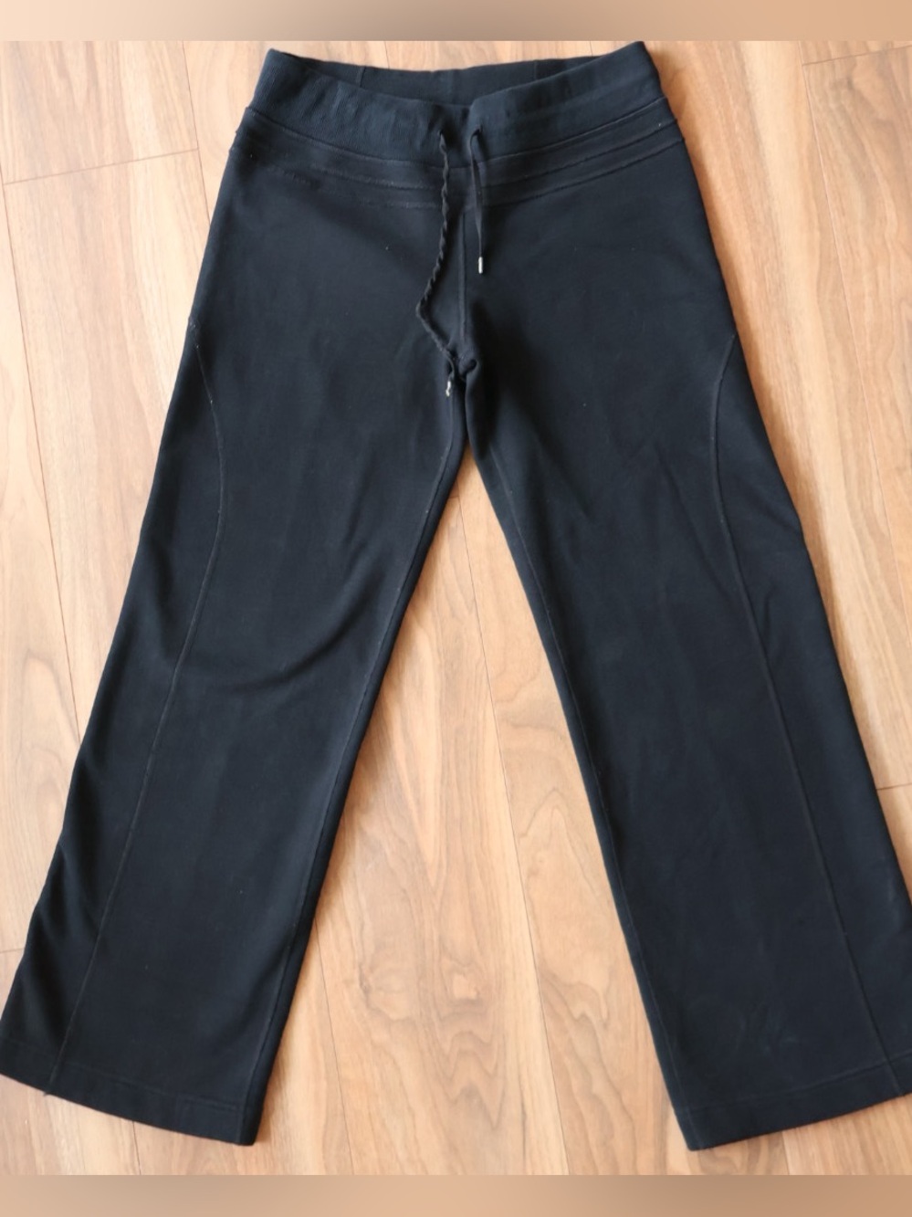 lululemon athletica Black Wide-Leg Drawstring Jumpsuit Pants